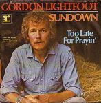 Gordon Lightfoot - Sundown - 1974 - single cover
